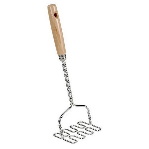 PRENSAPAPAS METALTEX MANGO MADERA 33CMS